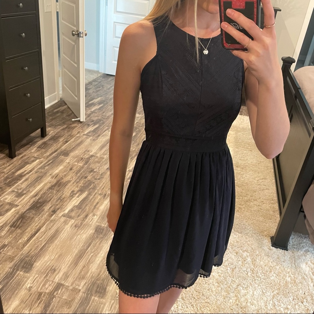 Francesca's navy formal dress